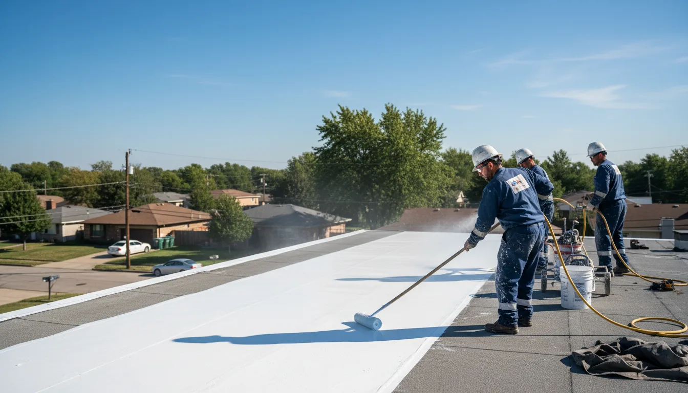 Commercial roof coating in Nicholville, NY near me